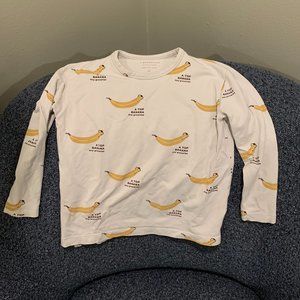 TINYCOTTONS 'Top Banana' print long sleeve shirt - 4y